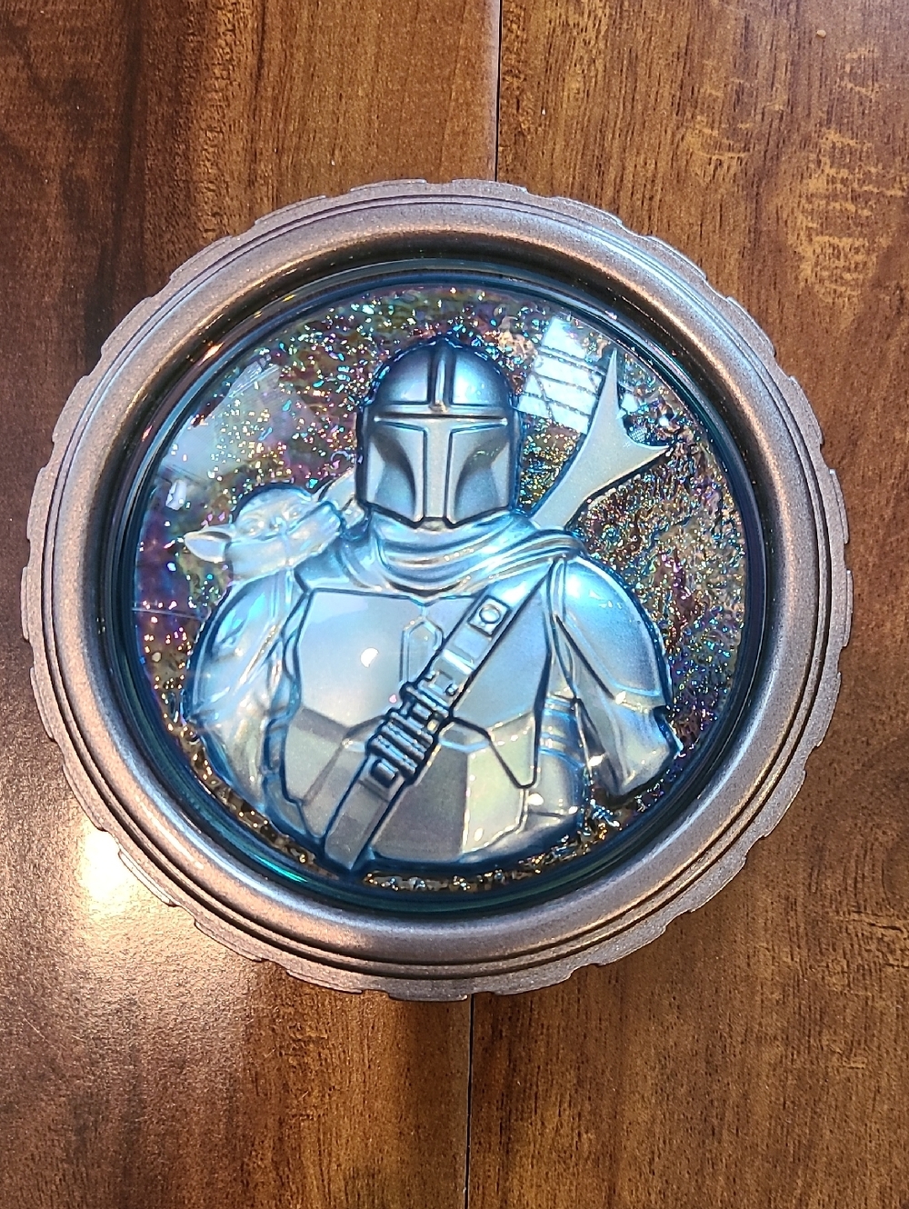 Ice Planet 3 Wick Candle Lid Only - The Mandalorian And Grogu